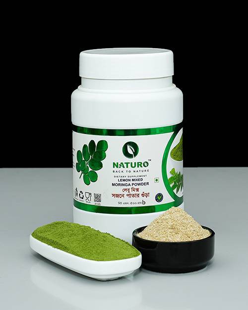লেবু মিশ্রিত সজিনা পাতার গুড়া | Lemon Mix Moringa Powder